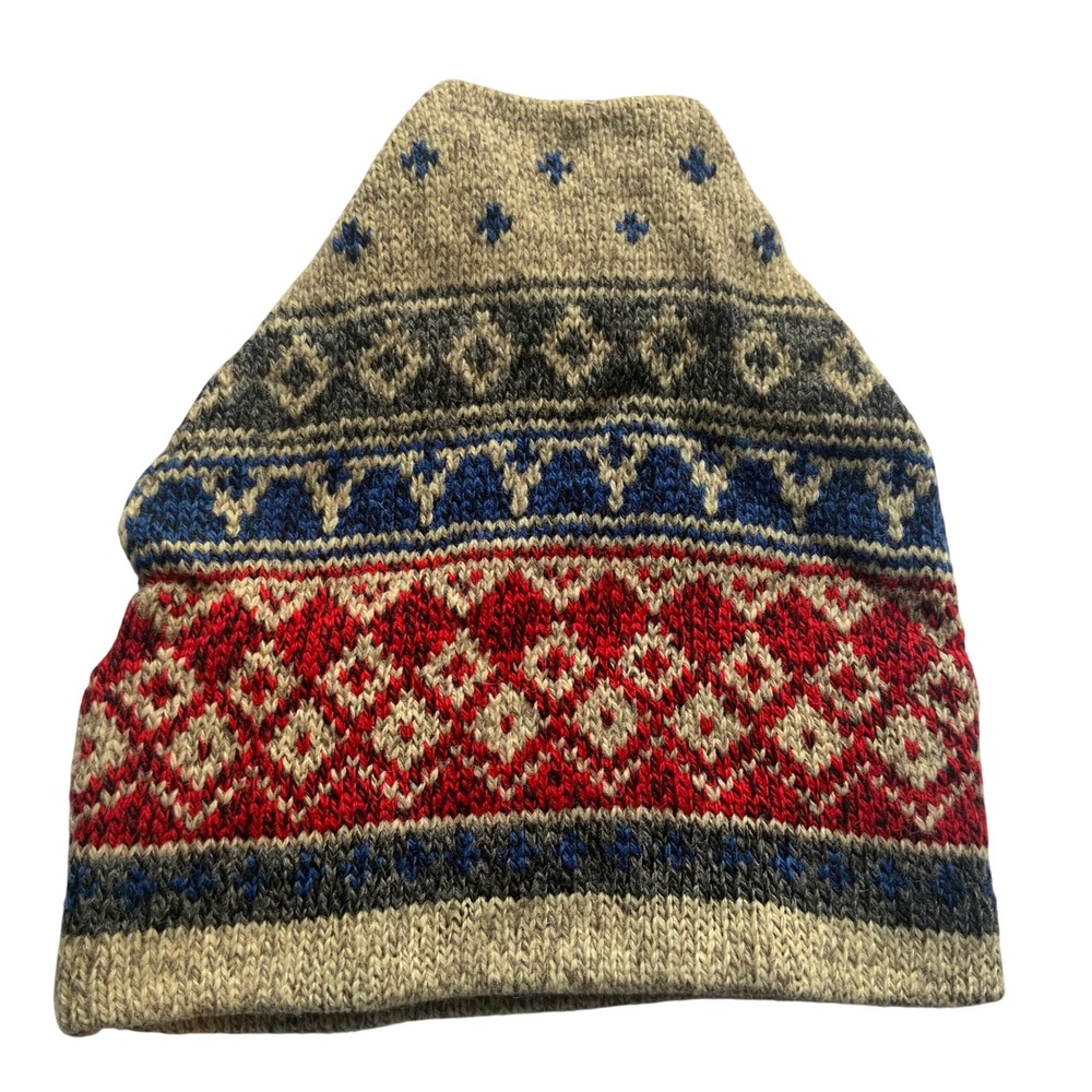 Vintage Ragg Knits Fair Isle Wool Beanie Ski Hat – New with Tags (Made in USA)